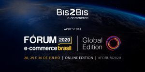 Imagem que mostra informações sobre o Fórum E-commerce Brasil, evento de comércio eletrônico.