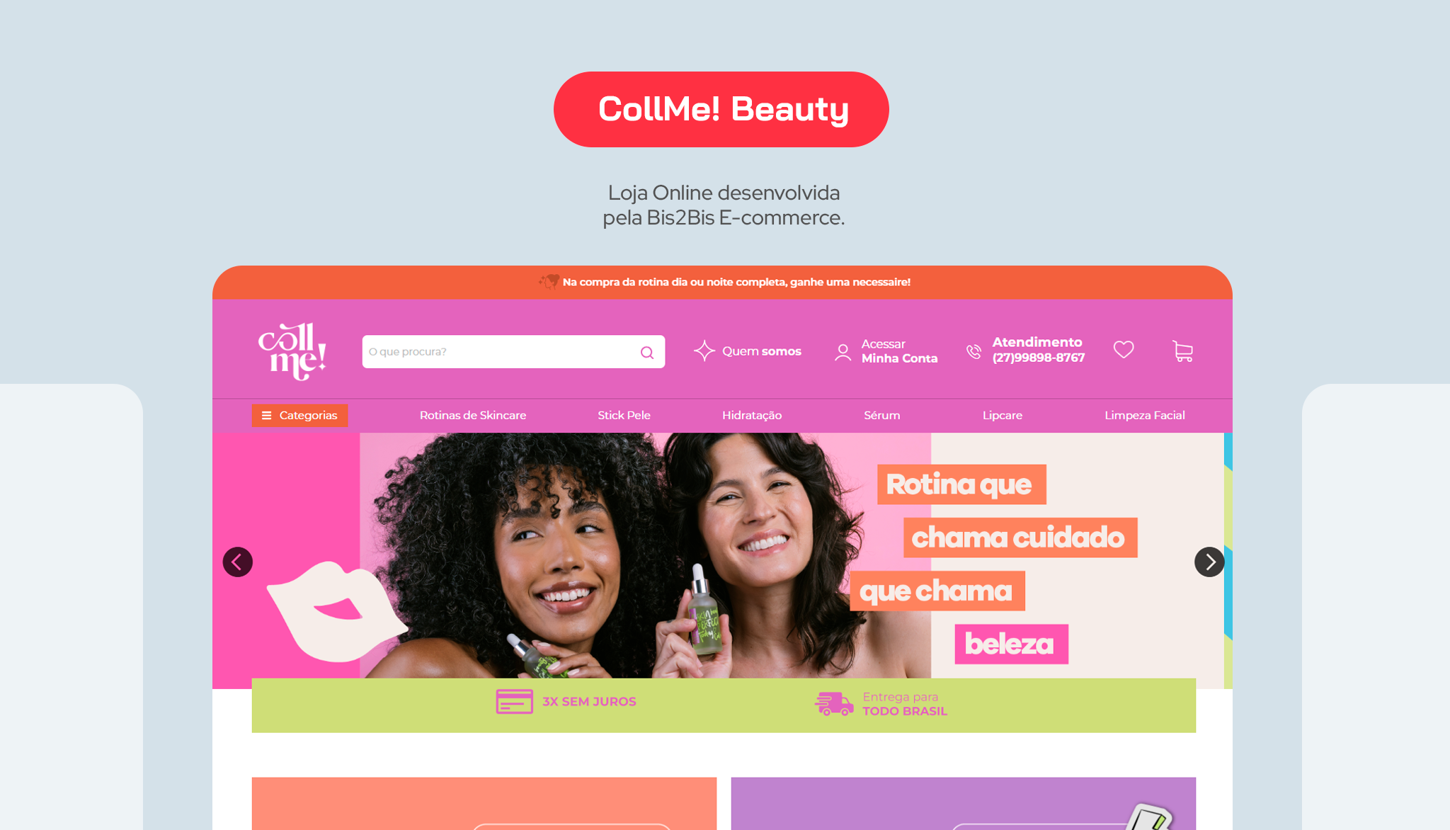 Loja virtual de Cosméticos
