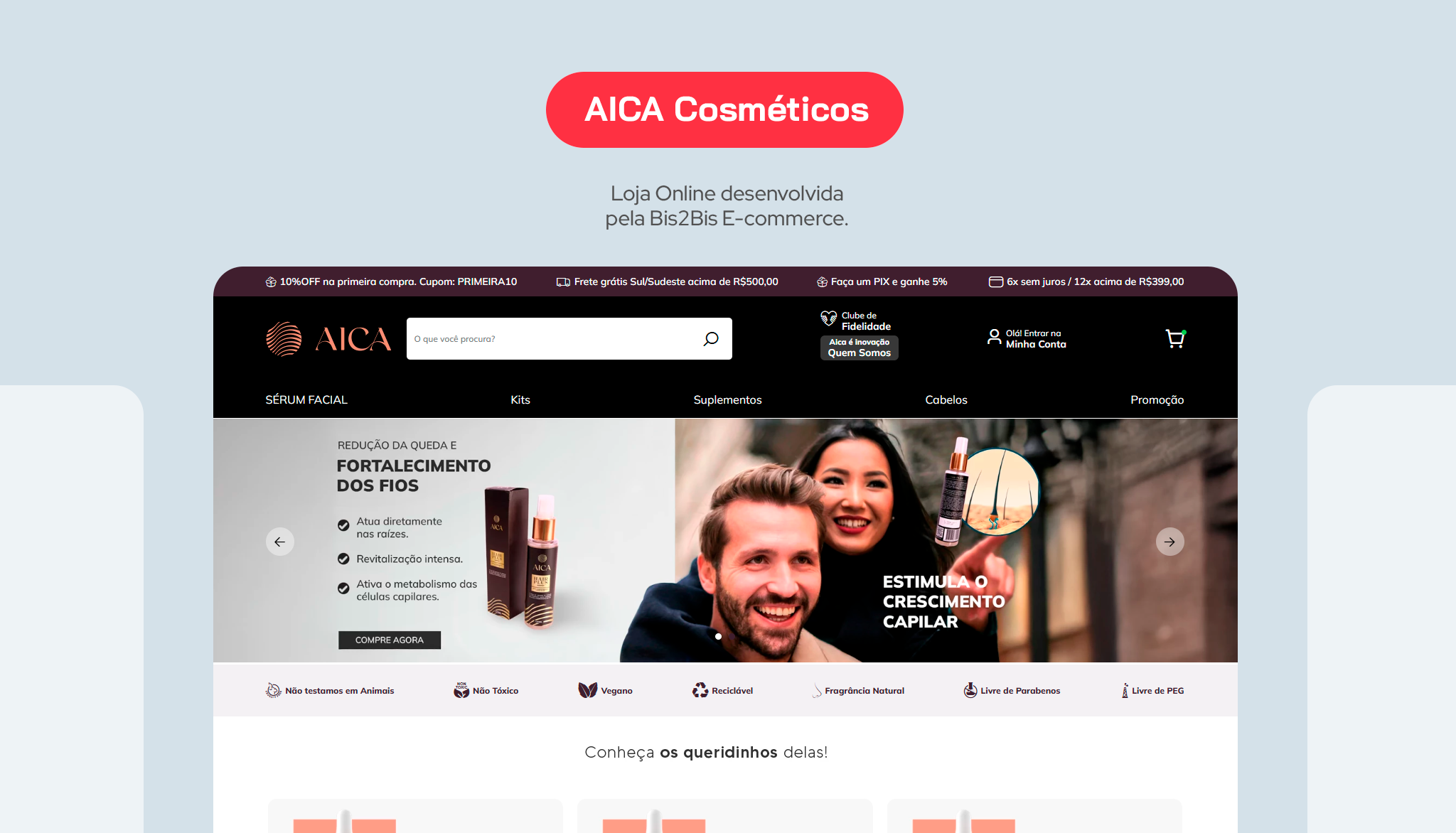 Loja Online de Cosméticos - AICA
