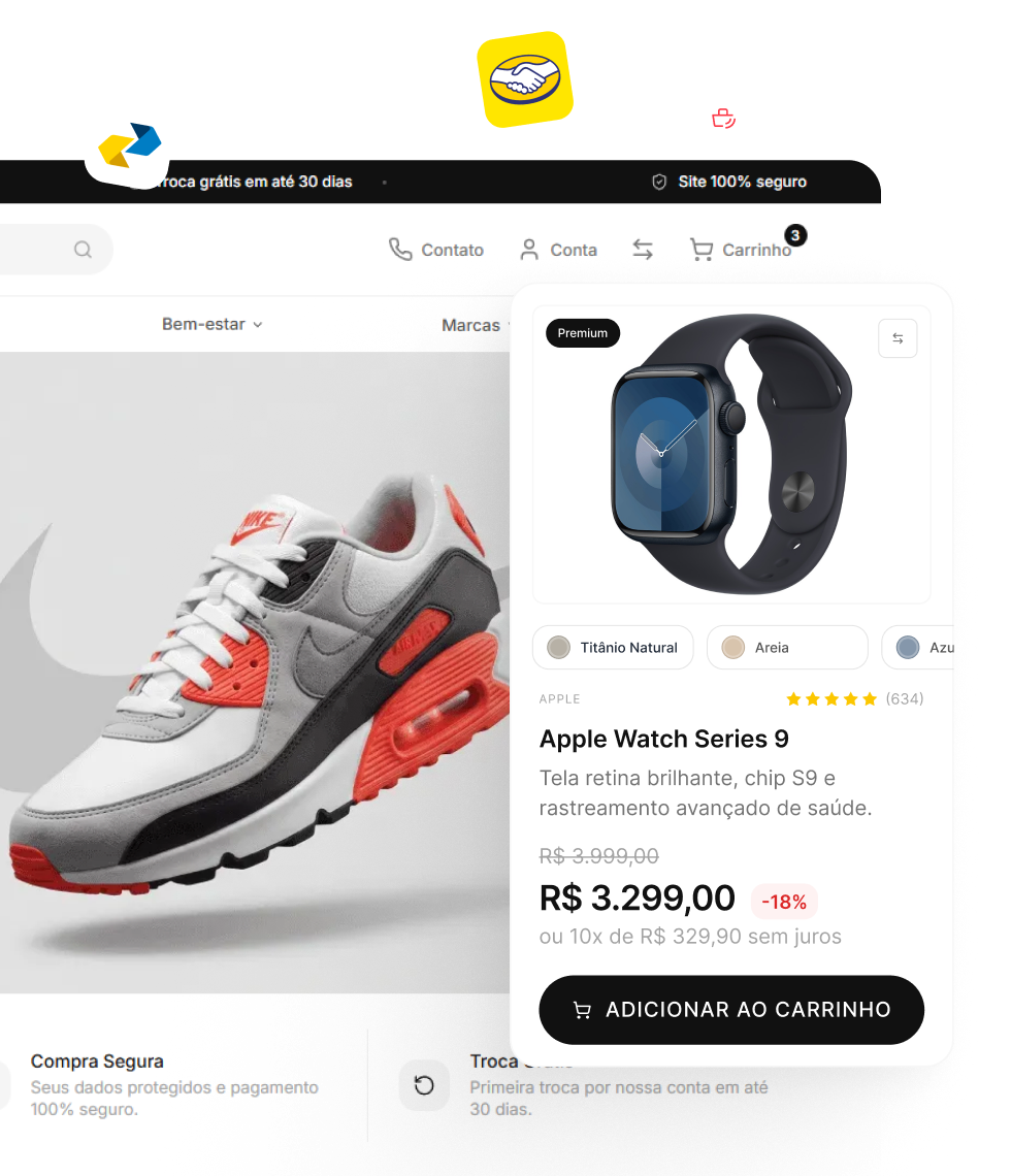 Plataforma Bis2Bis: loja virtual com checkout, frete e catálogo
